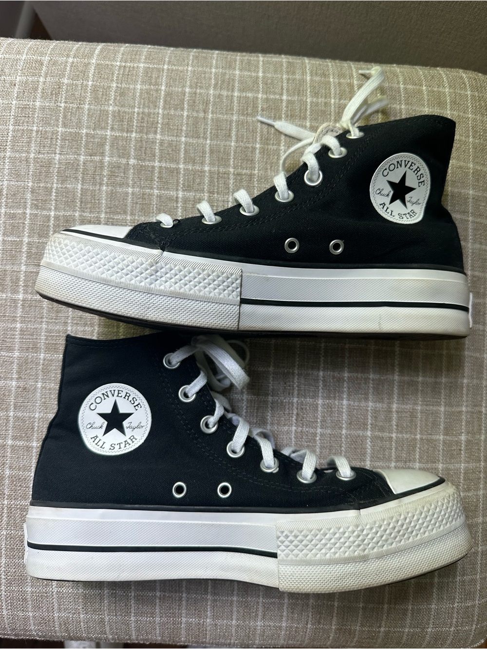 Converse® Chuck Taylor All Star High-Top Platform Sneaker Black 7.5